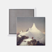 Uitzicht van de Grossglockner-berg Magneet (Voorkant / Achterkant)