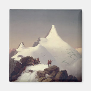 Uitzicht van de Grossglockner-berg Magneet