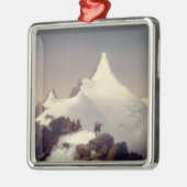 Uitzicht van de Grossglockner-berg Metalen Ornament (Links)