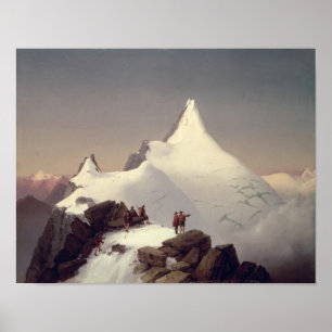 Uitzicht van de Grossglockner-berg Poster
