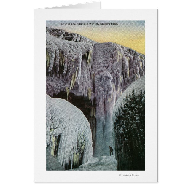 Uitzicht van de grot van de winden in de winter (Voorkant)