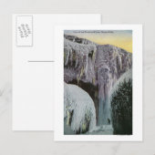 Uitzicht van de grot van de winden in de winter briefkaart (Voorkant / Achterkant)