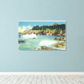 Uitzicht van de grot van Kind op Squirrel Island Canvas Afdruk (Insitu (Houten vloer))