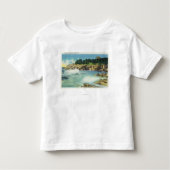 Uitzicht van de grot van Kind op Squirrel Island Kinder Shirts (Voorkant)