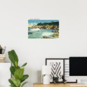 Uitzicht van de grot van Kind op Squirrel Island Poster (Thuiskantoor)
