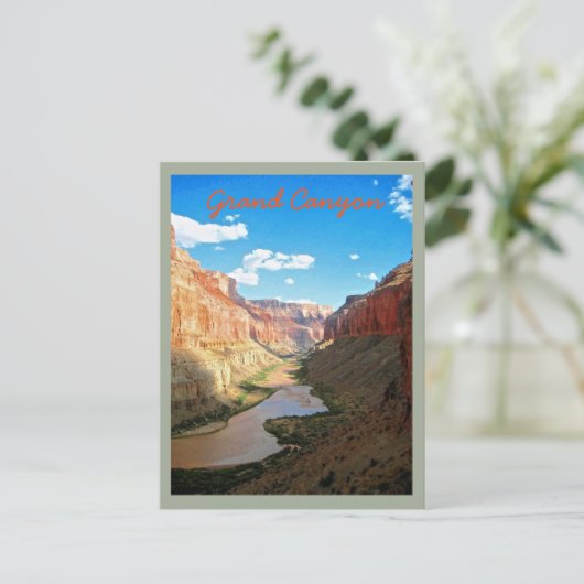 Uitzicht van de Grote Canyon Briefkaart (Staand voorkant)