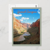 Uitzicht van de Grote Canyon Briefkaart (Voorkant / Achterkant)