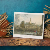 Uitzicht van de Grote Dagon Pagoda in Rangoon van  Fotoplaat (Zijkant)