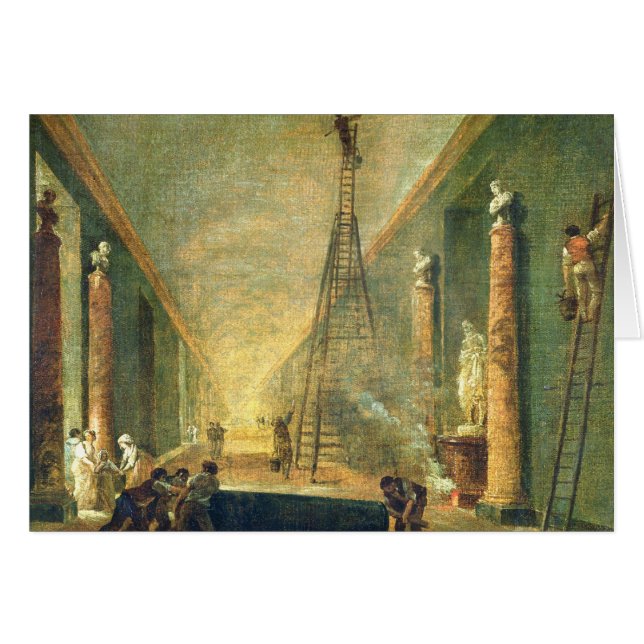 Uitzicht van de Grote Galerij van het Louvre (Voorkant Horizontaal)