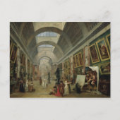 Uitzicht van de Grote Galerij van het Louvre, 1796 Briefkaart (Voorkant)