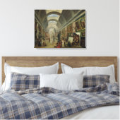 Uitzicht van de Grote Galerij van het Louvre, 1796 Canvas Afdruk (Insitu (Slaapkamer))