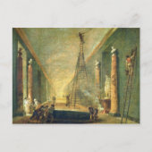Uitzicht van de Grote Galerij van het Louvre Briefkaart (Voorkant)