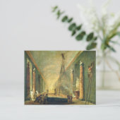 Uitzicht van de Grote Galerij van het Louvre Briefkaart (Staand voorkant)