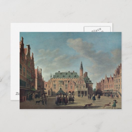 Uitzicht van de Grote Markt in Haarlem Briefkaart (Voorkant / Achterkant)