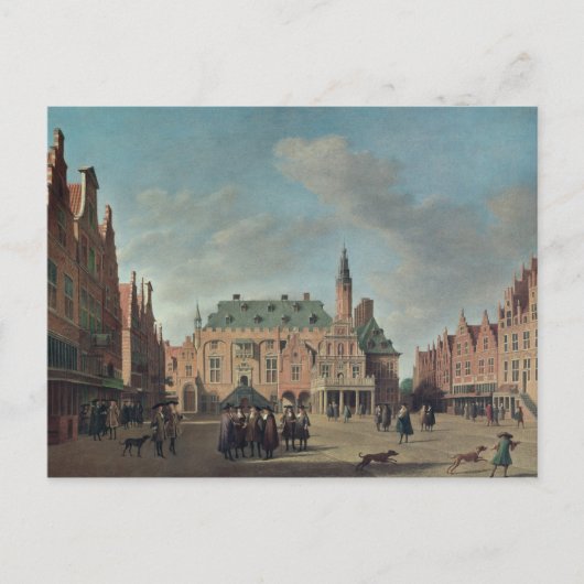 Uitzicht van de Grote Markt in Haarlem Briefkaart (Voorkant)