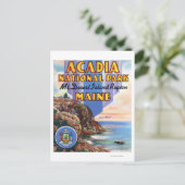 Uitzicht van de Grote Meren en de Maine Seal Briefkaart (Staand voorkant)