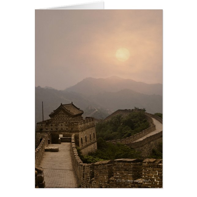 Uitzicht van de Grote Muur van China (Voorkant)