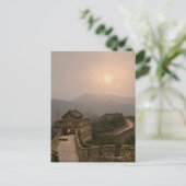 Uitzicht van de Grote Muur van China Briefkaart (Staand voorkant)