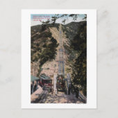 Uitzicht van de grote spoorlijn briefkaart (Voorkant)