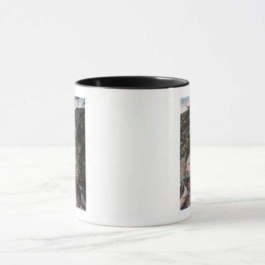 Uitzicht van de grote spoorlijn mok (Midden)