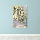 Uitzicht van de Grote Staircase Canvas Afdruk (Insitu (Houten vloer))