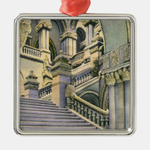 Uitzicht van de Grote Staircase Metalen Ornament