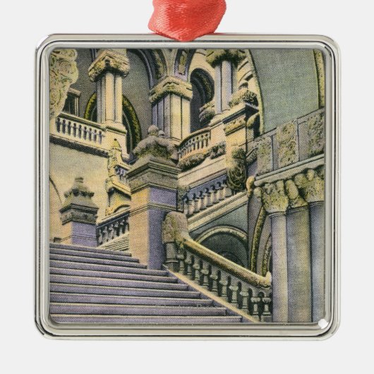 Uitzicht van de Grote Staircase Metalen Ornament (Voorkant)