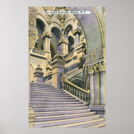 Uitzicht van de Grote Staircase Poster (Voorkant)