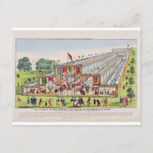 Uitzicht van de grote tentoonstelling in Hyde Pa Briefkaart