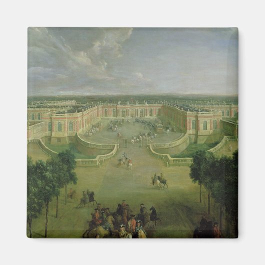 Uitzicht van de Grote Trianon, 1722 Magneet (Voorkant)