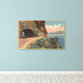 Uitzicht van de Grotsteentunnel van Hwy Canvas Afdruk (Insitu (Houten vloer))