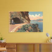 Uitzicht van de Grotsteentunnel van Hwy Canvas Afdruk (Insitu (Woonkamer))