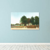 Uitzicht van de Guard Mount Presidio in Formation Canvas Afdruk (Insitu (Houten vloer))
