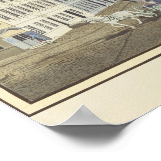 Uitzicht van de Hackescher Markt Poster (Hoek)