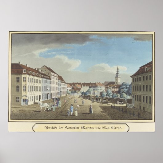 Uitzicht van de Hackescher Markt Poster (Voorkant)