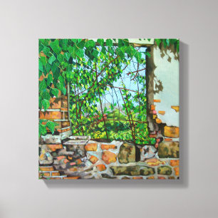 Uitzicht van de hagedis 2008 canvas afdruk