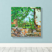 Uitzicht van de hagedis 2008 canvas afdruk (Insitu (Houten vloer))