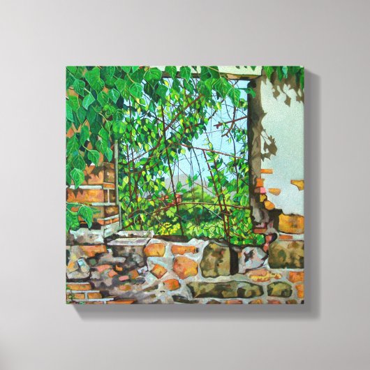 Uitzicht van de hagedis 2008 canvas afdruk (Voorkant)