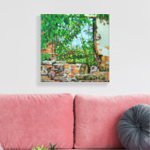 Uitzicht van de hagedis 2008 canvas afdruk (Insitu (Woonkamer))