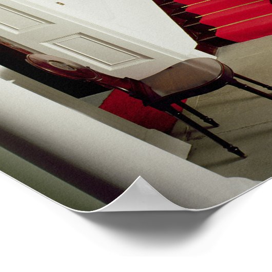 Uitzicht van de hal en trap poster (Hoek)