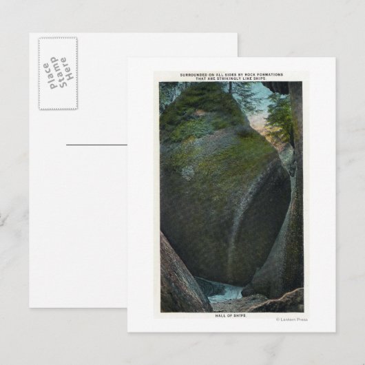 Uitzicht van de Hall of Ships, Rock Formations Briefkaart (Voorkant / Achterkant)