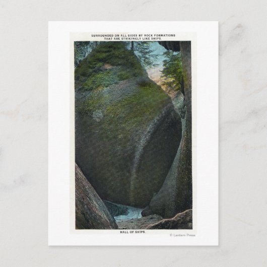 Uitzicht van de Hall of Ships, Rock Formations Briefkaart (Voorkant)