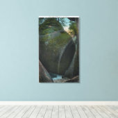 Uitzicht van de Hall of Ships, Rock Formations Canvas Afdruk (Insitu (Houten vloer))