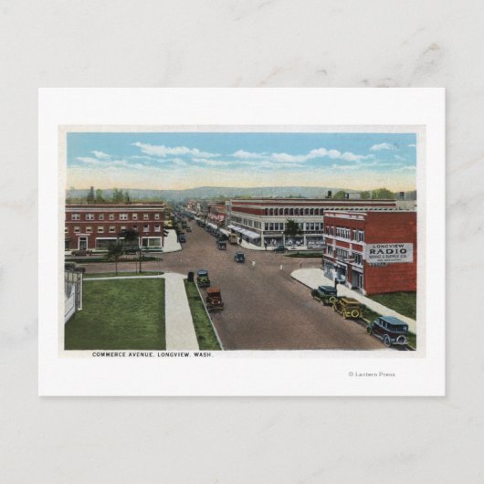 Uitzicht van de handelsplatform voor de lucht briefkaart (Voorkant)