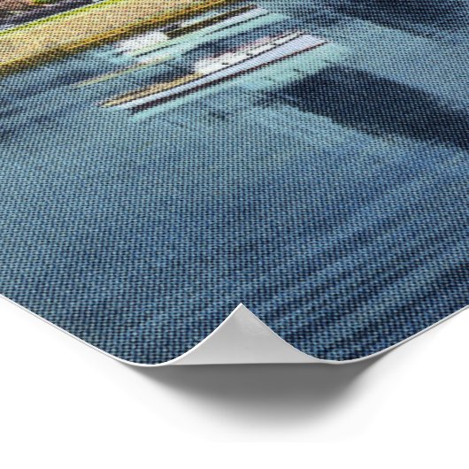 Uitzicht van de Hartfort Skyline in de Connecticut Poster (Hoek)