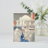 Uitzicht van de Haruna op de sneeuw Briefkaart (Staand voorkant)
