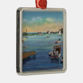 Uitzicht van de Harwichport Wychmere Harbour Metalen Ornament (Rechts)