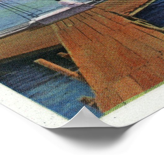 Uitzicht van de Harwichport Wychmere Harbour Poster (Hoek)