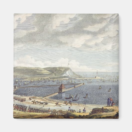 Uitzicht van de haven en de Roadstead van Boulogne Magneet (Voorkant)