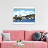 Uitzicht van de haven, Martha's wijngaard Canvas Afdruk (Insitu (Woonkamer))